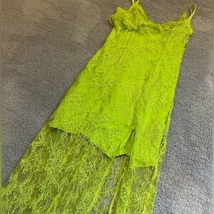 UO Real Love Lace 90s Midi Dress